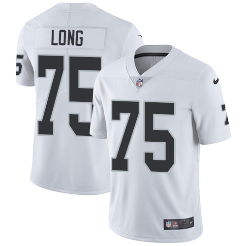Men's Nike Oakland Raiders #75 Howie Long White Stitched NFL Vapor Untouchable Limited Jersey