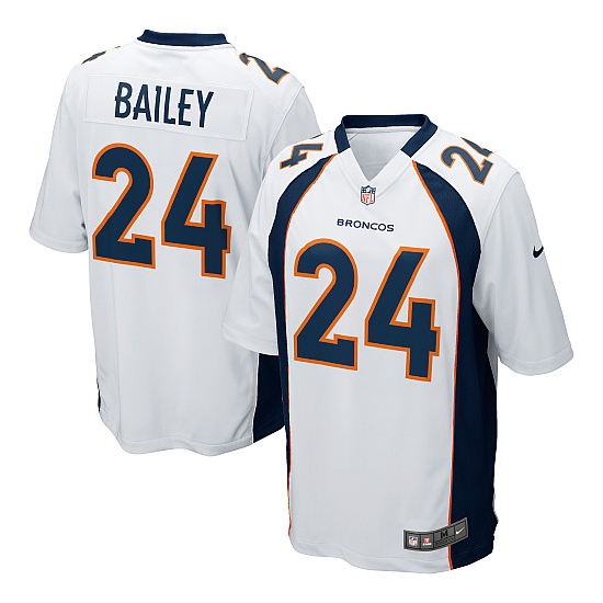 Men's Denver Broncos #24 Champ Bailey White Vapor Untouchable Limited NFL Stitched Jersey