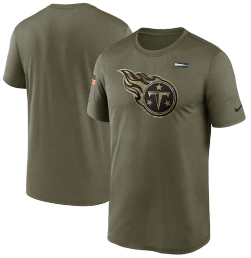 Men's Tennessee Titans 2020 Black Salute To Service Performance NFL T-Shirt