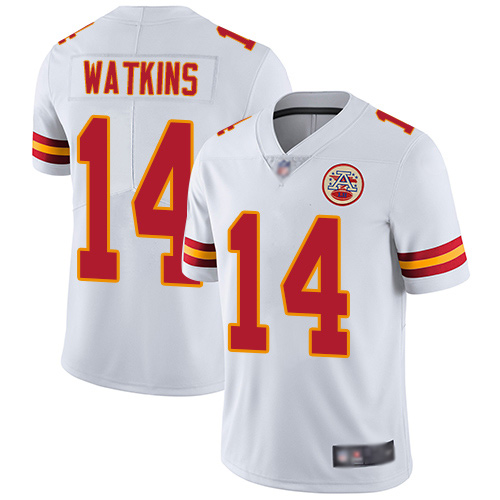 Men's Kansas City Chiefs #14 Sammy Watkins White Vapor Untouchable Limited Stitched NFL Jersey