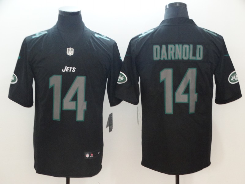 Men's New York Jets #14 Sam Darnold 2018 Black Impact Limited Stitched NFL Jersey