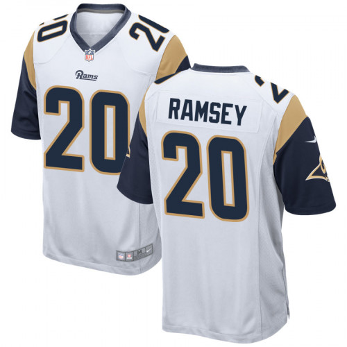 Men's Los Angeles Rams #20 Jalen Ramse White Limited Stitched NFL Jersey