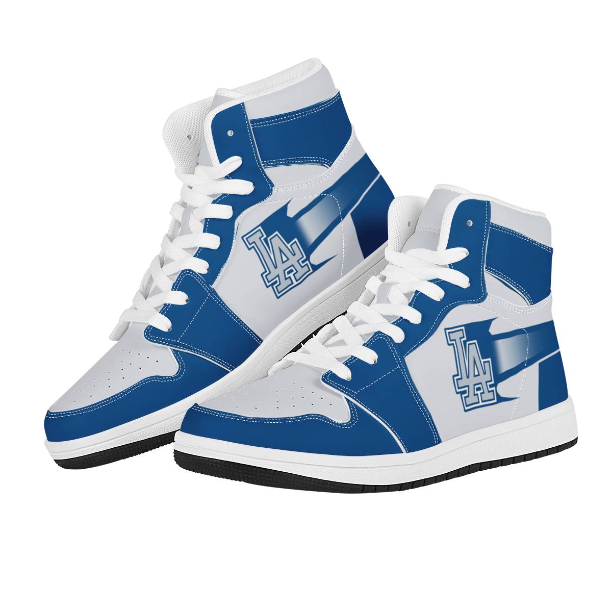 Men's Dodgers AJ High Top Leather Sneakers 002