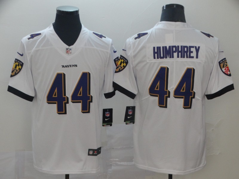 Men's Baltimore Ravens #44 Marlon Humphrey White Vapor Untouchable Limited NFL Jersey