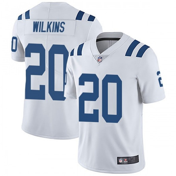 Men's Indianapolis Colts #20 Jordan Wilkins White Vapor Untouchable Limited Stitched NFL Jersey