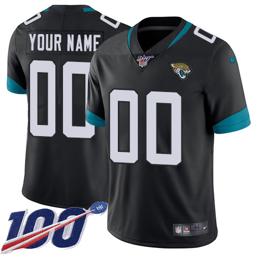 Men's Jaguars 100th Season ACTIVE PLAYER Black Vapor Untouchable Limited Stitched NFL Jersey