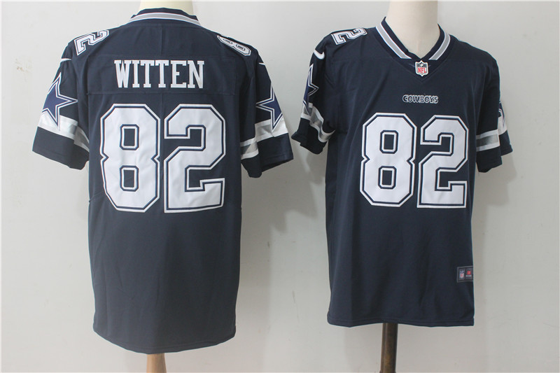 Men's Nike Dallas Cowboys #82 Jason Witten Navy Blue Team Color Stitched NFL Vapor Untouchable Limited Jersey
