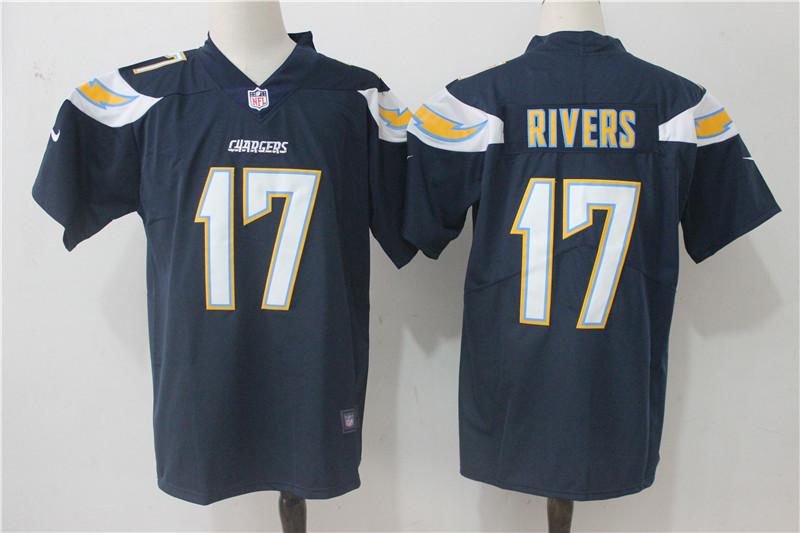 Men's Nike Los Angeles Chargers #17 Philip Rivers Navy Blue Team Color Stitched NFL Vapor Untouchable Limited Jersey