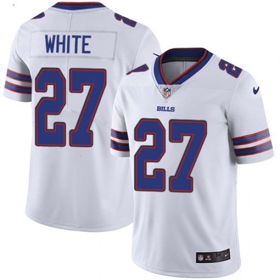 Men's Buffalo Bills #27 Tredavious White White Vapor Untouchable Limited Stitched NFL Jersey