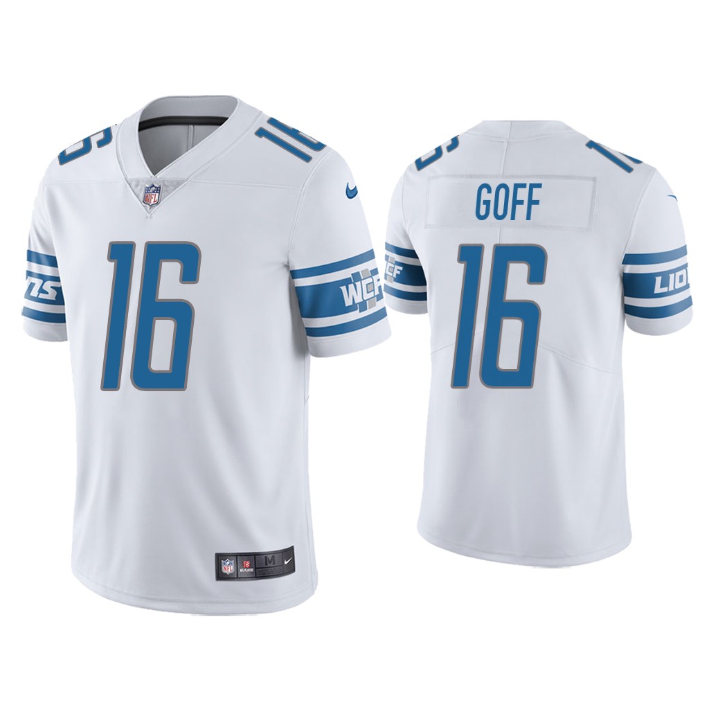 Men's Detroit Lions #16 Jared Goff White Vapor Untouchable Limited Stitched NFL Jersey