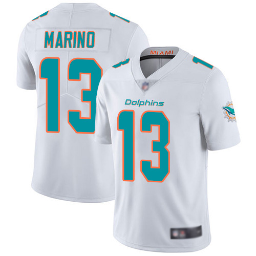 Men's Miami Dolphins #13 Dan Marino White Vapor Untouchable Player Limited Jersey