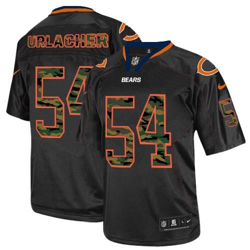 Men's Chicago Bears #54 Brian Urlacher Black Stitched NFL Jersey