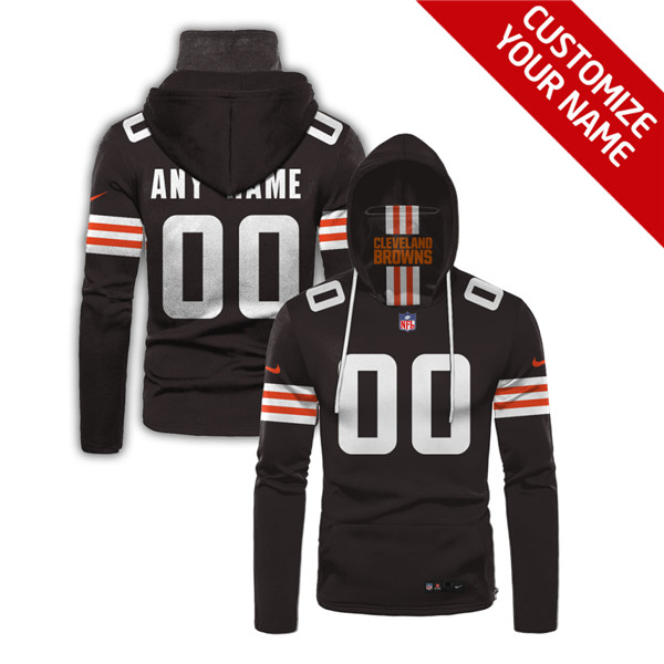 Men's Cleveland Browns Customize Stitched Hoodies Mask 2020