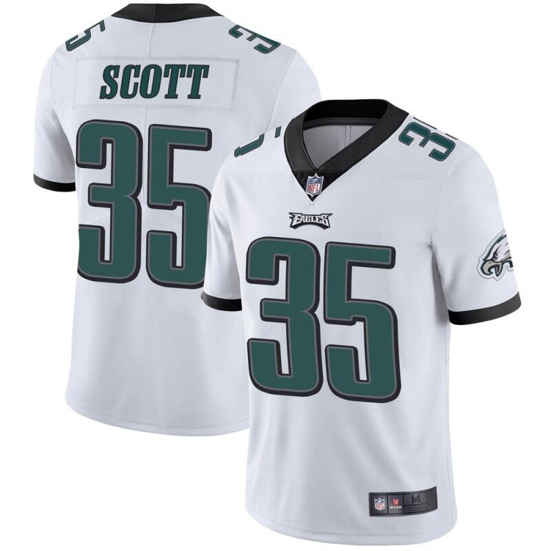 Men's Philadelphia Eagles #35 Boston Scott White Vapor Untouchable Limited Stitched NFL Jersey