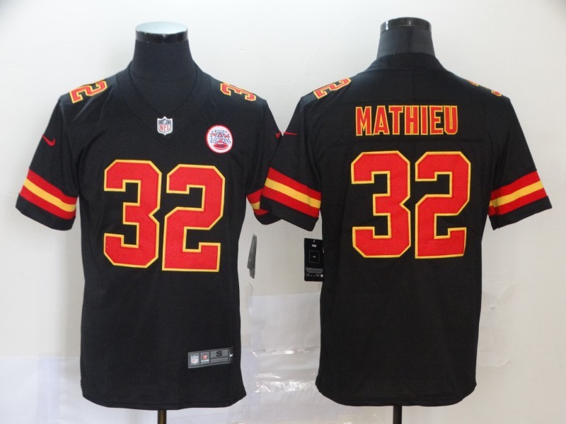Men's Kansas City Chiefs #32 Tyrann Mathieu Black Vapor Untouchable Limited Stitched NFL Jersey