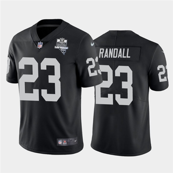 Men's Oakland Raiders Black #23 Damarious Randall 2020 Inaugural Season Vapor Limited Stitched NFL Jersey