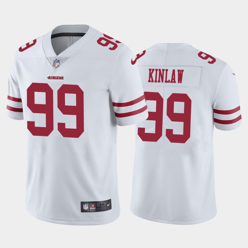 Men's San Francisco 49ers #99 Javon Kinlaw White Draft Vapor Limited Stitched NFL Jersey