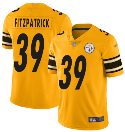 Men's Pittsburgh Steelers #39 Minkah Fitzpatrick Gold Inverted Legend NFL Jersey