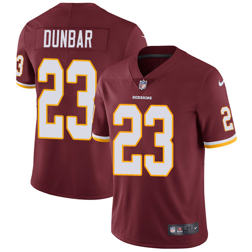 Men's Washington Redskins #23 Quinton Dunbar Burgundy Red Vapor Untouchable Limited Stitched NFL Jersey