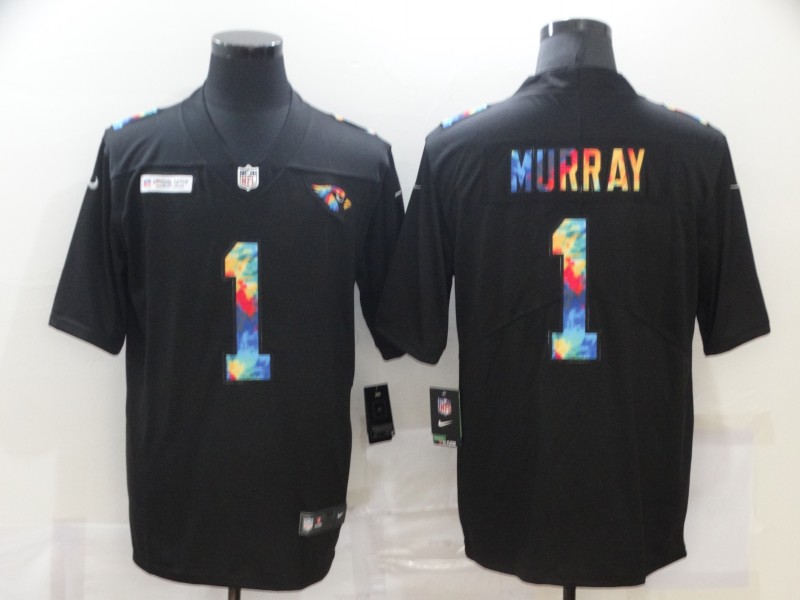 Men's Arizona Cardinals #1 Kyler Murray 2020 Black Crucial Catch Limited Stitched NFL Jersey