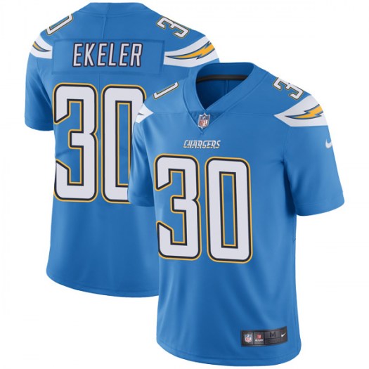 Men's Los Angeles Chargers #30 Austin Ekeler Blue Vapor Untouchable Limited Stitched NFL Jersey