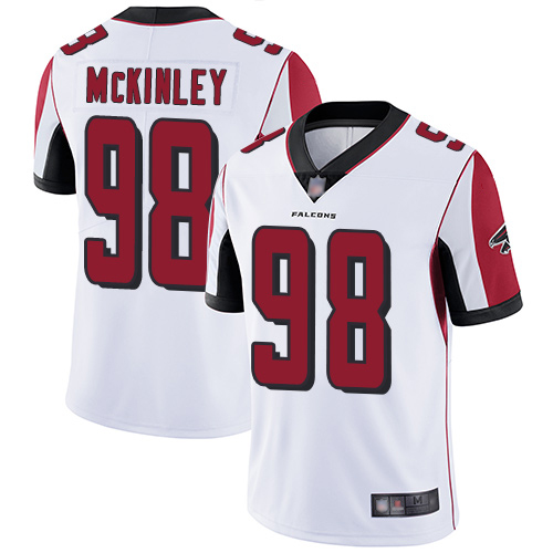 Men's Atlanta Falcons #98 Takkarist McKinley White Vapor Untouchable Limited Stitched NFL Jersey