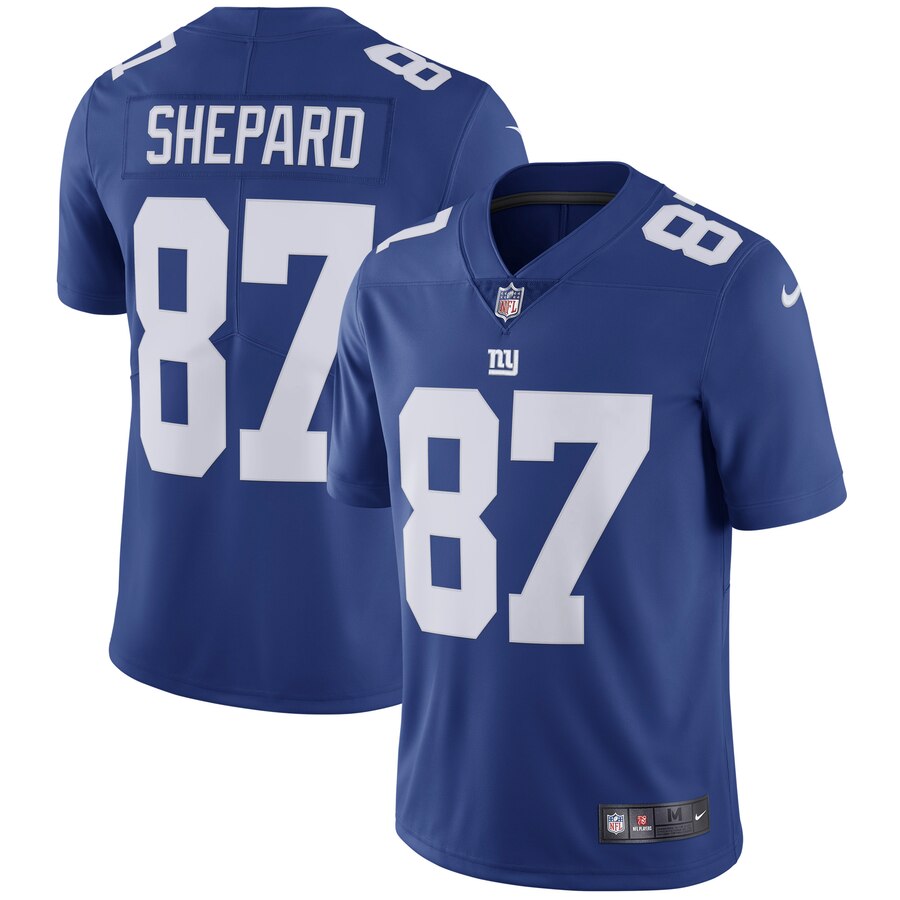 Men's New York Giants #87 Sterling Shepard Blue Vapor Untouchable Limited Stitched NFL Jersey