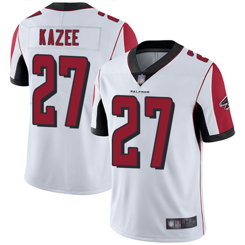 Men's Atlanta Falcons #27 Damontae Kazee White Vapor Untouchable Limited Stitched NFL Jersey
