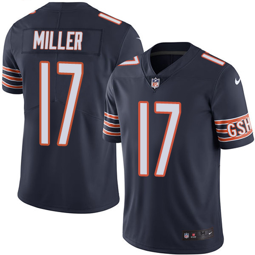 Men's Chicago Bears#17 Anthony Miller Navy Blue Vapor Untouchable Limited Stitched NFL Jersey