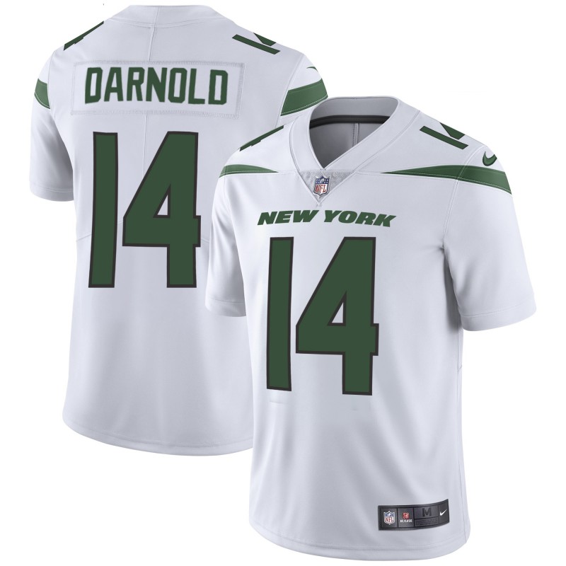 Men's New York Jets #14 Sam Darnold White 2019 Limited Stitched NFL Jersey