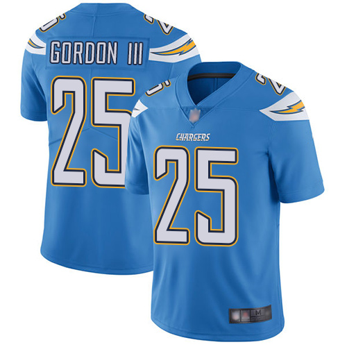 Men's Chargers #25 Melvin Gordon Electric Blue Vapor Untouchable Limited Stitched NFL Jersey