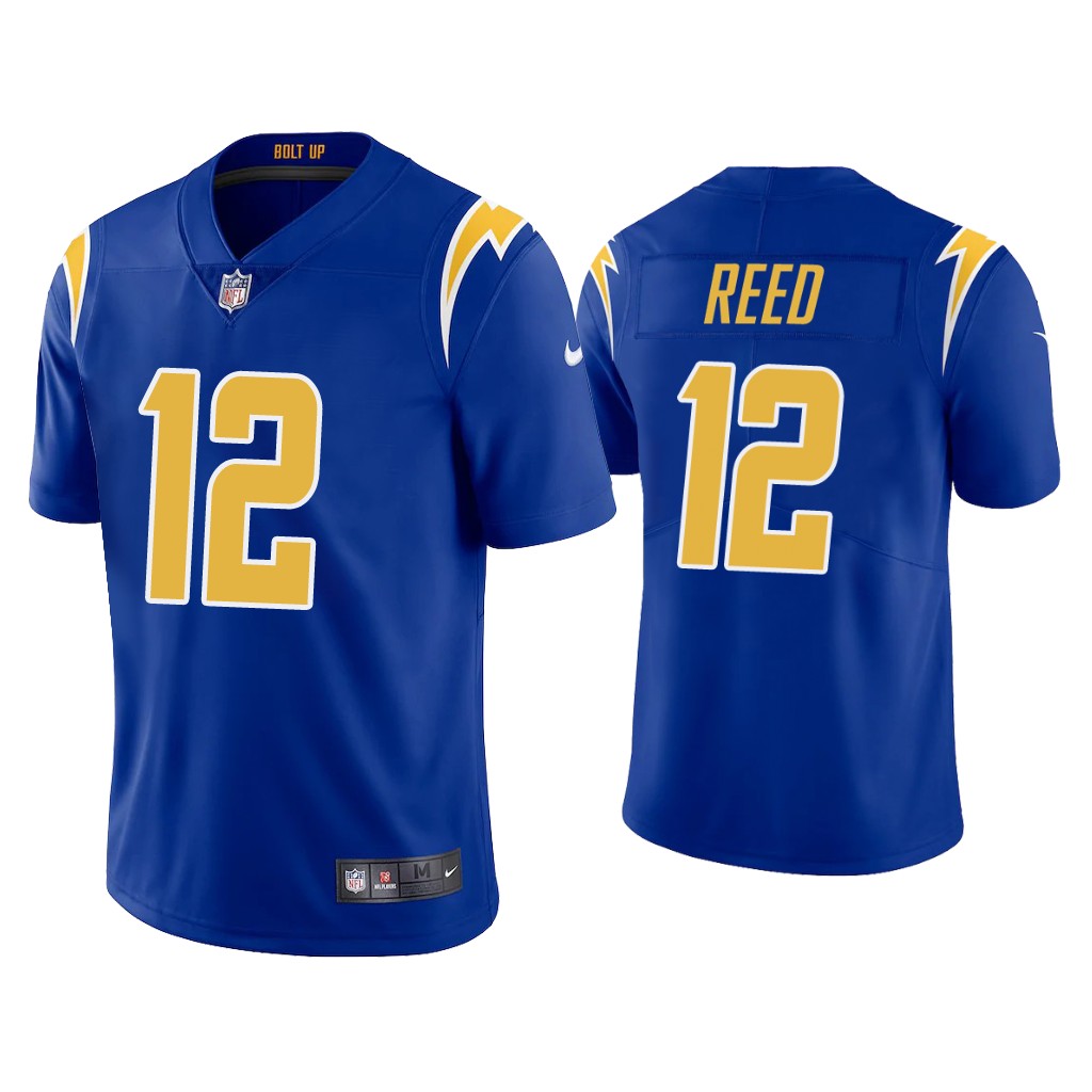 Men's Los Angeles Chargers #12 Joe Reed 2020 Royal Vapor Untouchable Limited Stitched NFL Jersey