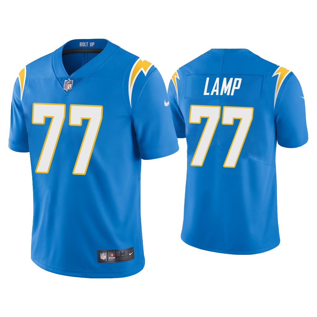 Men's Los Angeles Chargers #77 Forrest Lamp 2020 Blue Vapor Untouchable Limited Stitched Jersey