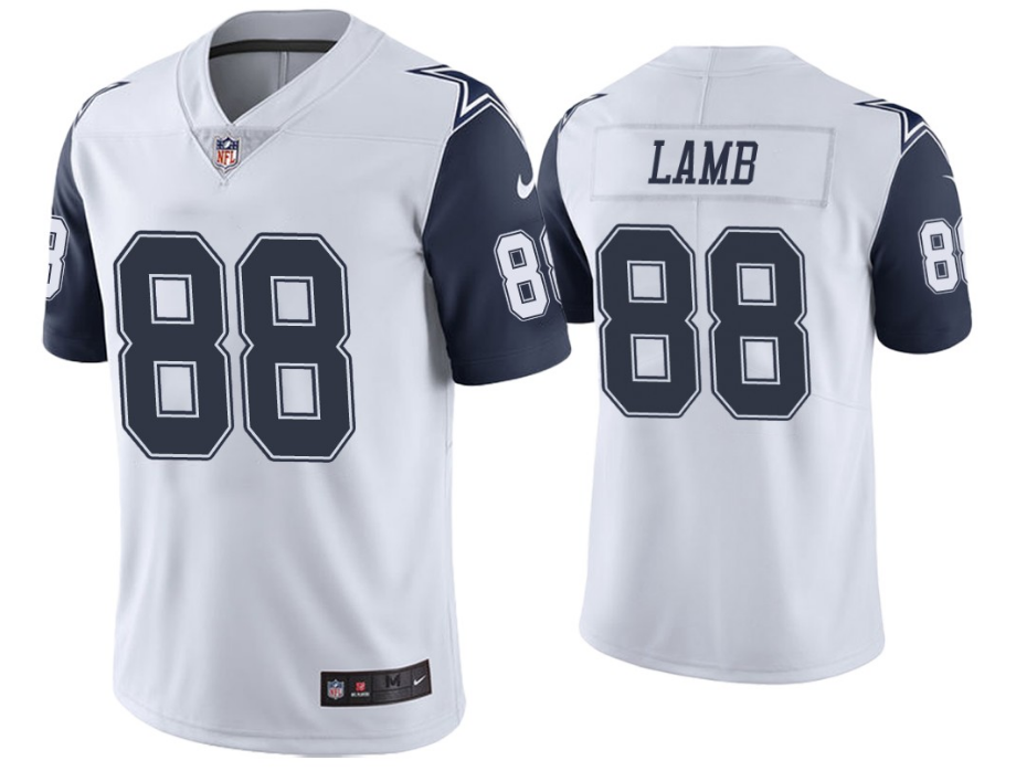 Men's Dallas Cowboys #88 CeeDee Lamb White Color Rush Stitched NFL Jersey