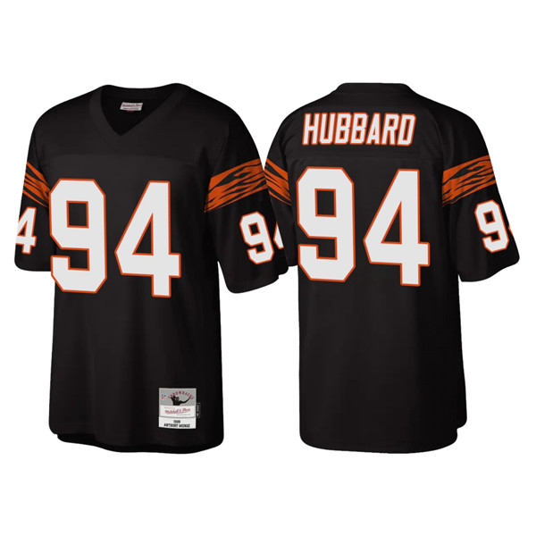 Men's Cincinnati Bengals #94 Sam Hubbard Black Throwback Legacy Stitched Jersey