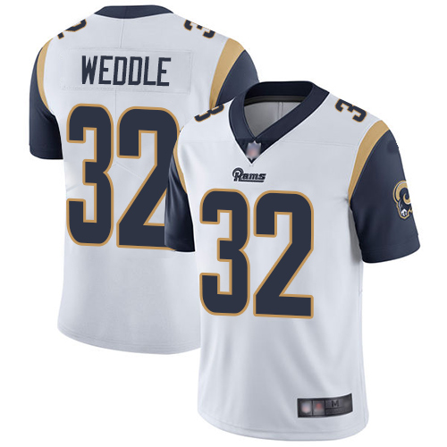 Men's Los Angeles Rams #32 Eric Weddle White Vapor Untouchable Limited Stitched NFL Jersey