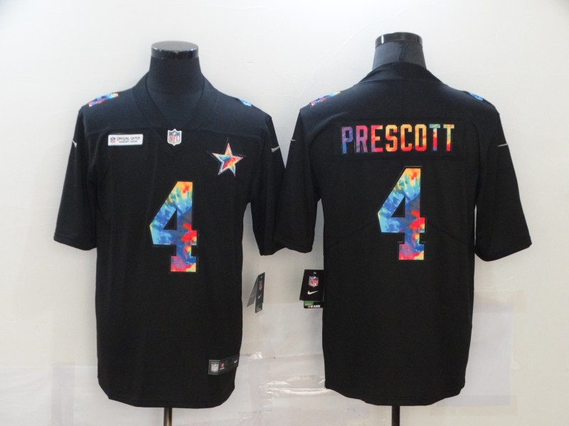 Men's Dallas Cowboys #4 Dak Prescott 2020 Black Crucial Catch Limited Stitched NFL Jersey