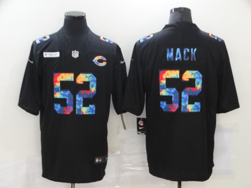 Men's Chicago Bears #52 Khalil Mack 2020 Black Crucial Catch Limited Stitched NFL Jersey