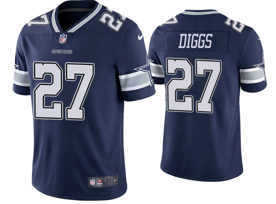 Men's Dallas Cowboys #27 Trevon Diggs Navy Limited Stitched NFL Jersey