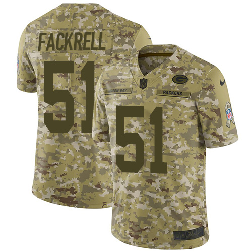 Men's Packers #51 Kyler Fackrell Camo Salute To Service Limited Stitched NFL Jersey