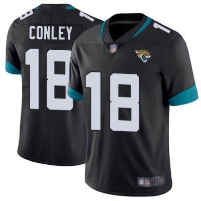 Men's Jacksonville Jaguars #18 Chris Conley Black Vapor Untouchable Limited Stitched NFL Jersey