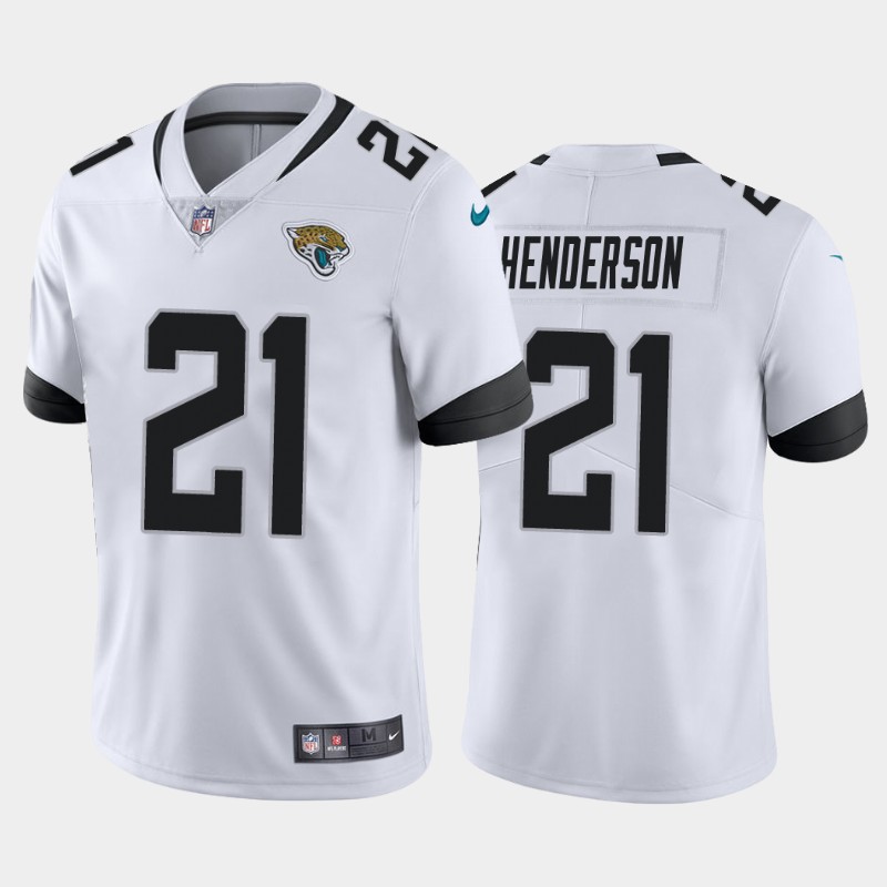 Men's Jacksonville Jaguars #21 C.J. Henderson 2020 White Vapor Limited Stitched NFL Jersey