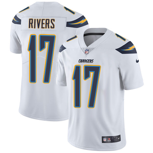 Men's Los Angeles Chargers #17 Philip Rivers White Vapor Untouchable Limited Stitched NFL Jersey