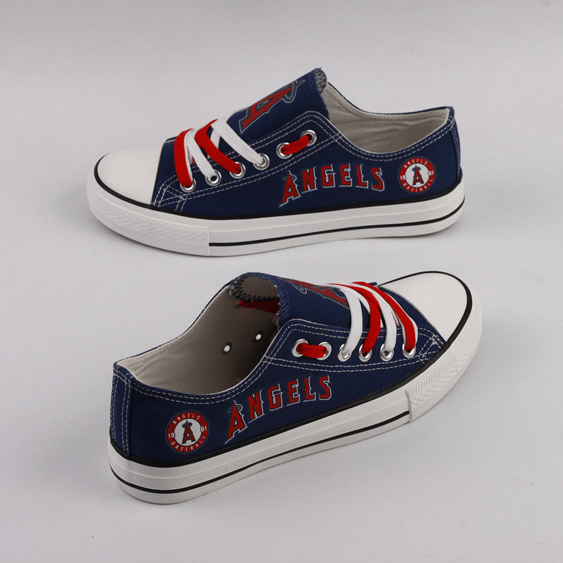 Women and Youth Los Angeles Angels Repeat Print Low Top Sneakers