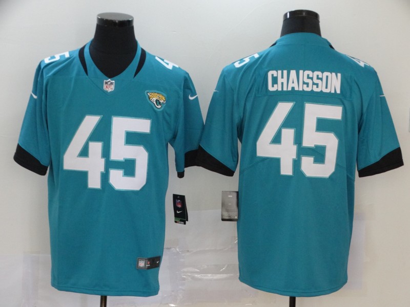 Men's Jacksonville Jaguars #45 K'Lavon Chaisson 2020 Teal Vapor Untouchable Limited Stitched NFL Jersey