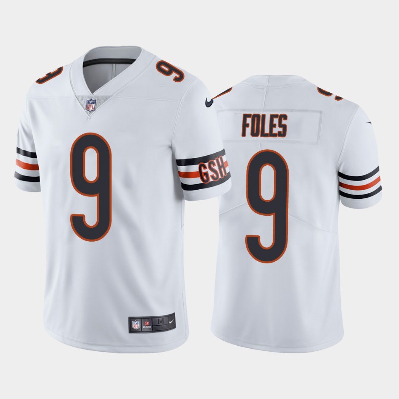 Men's Chicago Bears #9 Nick Foles White Vapor Untouchable Limited Stitched NFL Jersey