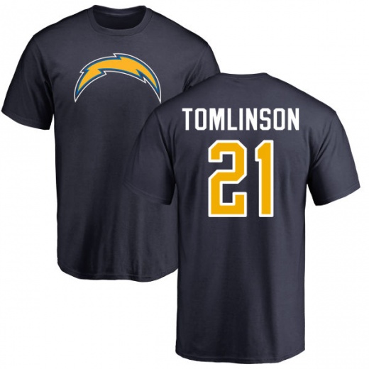 Men's Chargers #21 LaDainian Tomlinson Navy T-Shirt
