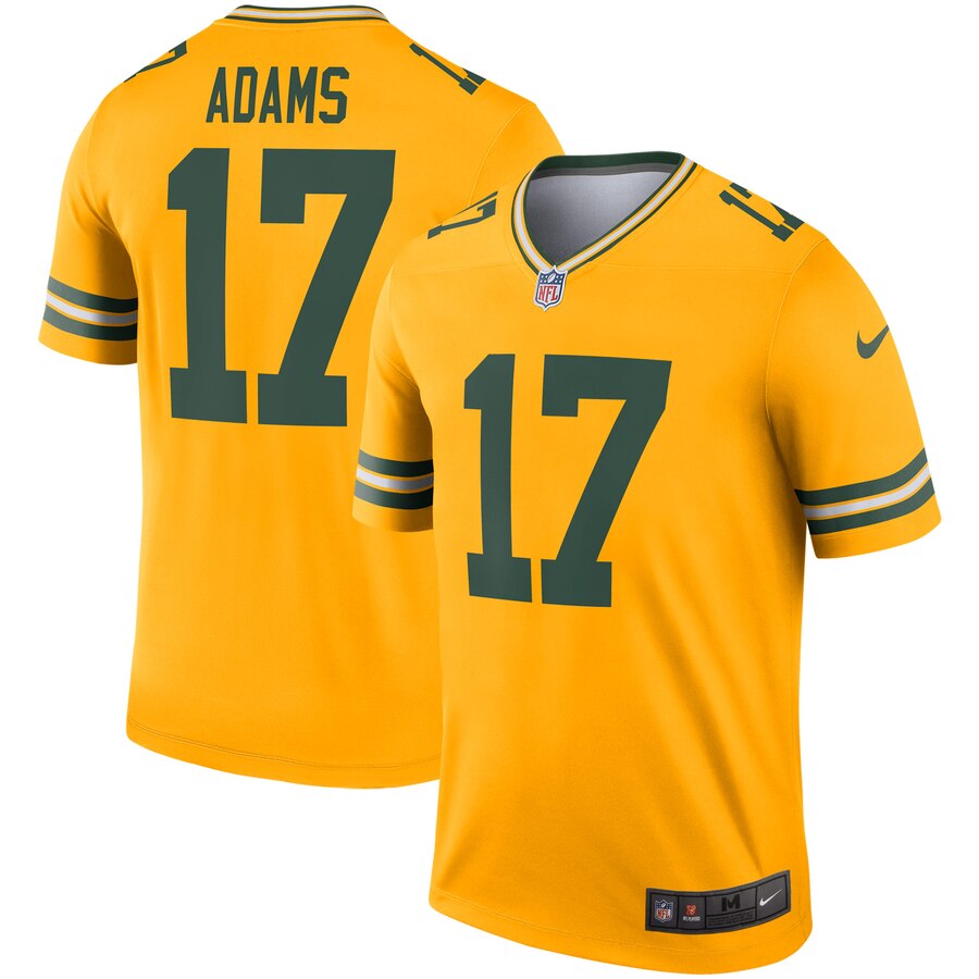 Men's Green Bay Packers Davante Adams Nike Gold Inverted Legend Jersey