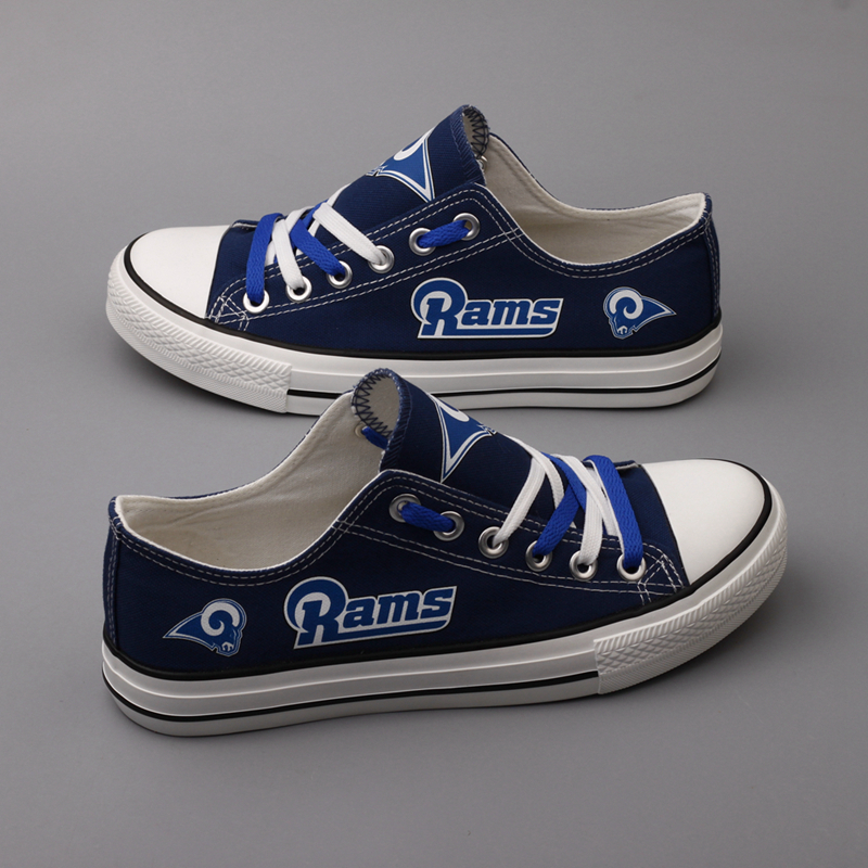 Women and Youth NFL Los Angeles Rams Repeat Print Low Top Sneakers