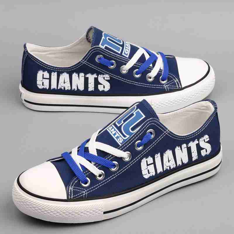 All Sizes NFL New York Giants Repeat Print Low Top Sneakers 003 002